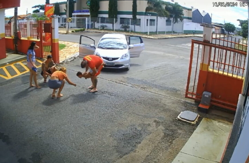 Bombeiro salva criança engasgada com moeda, em Luziânia 