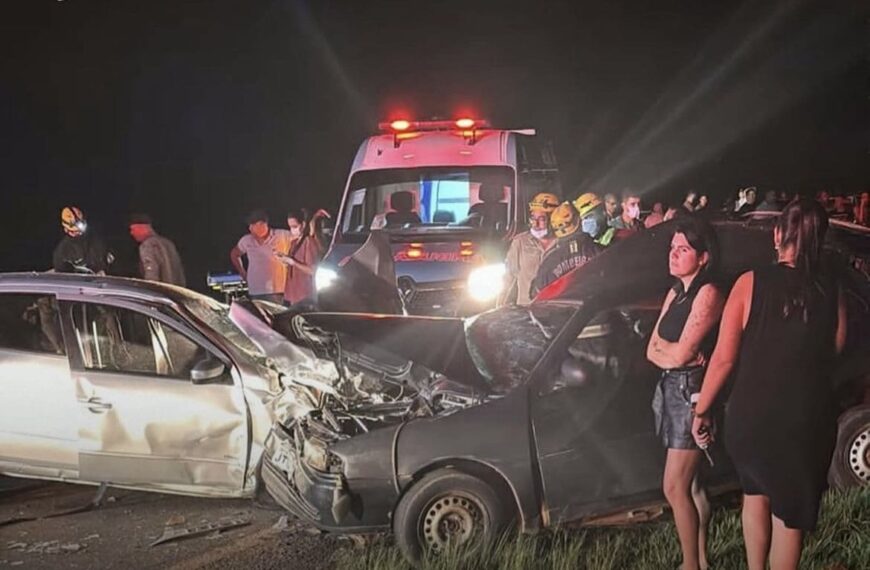 Oito pessoas morrem após colisão frontal na GO-415, em Goianápolis 
