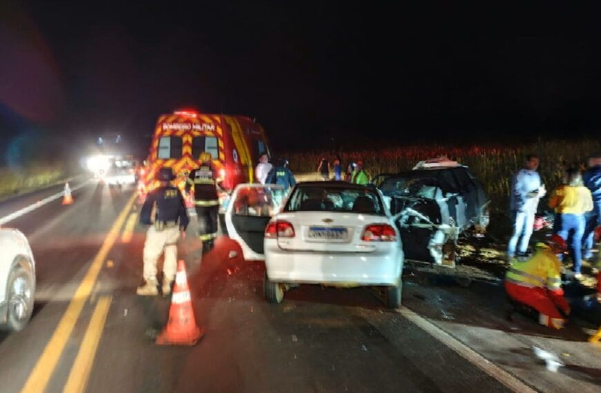 Acidente mata avó, neto e filha na BR-153, entre Jaraguá e Rialma