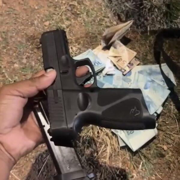 Criança de 11 anos é encontrada com arma e R$ 7 mil durante a madrugada em rua de Luziânia 